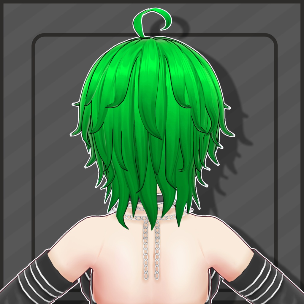 (Vroid) Female Short Hair Preset #8 (multiple colour) 【VRoid正式版】