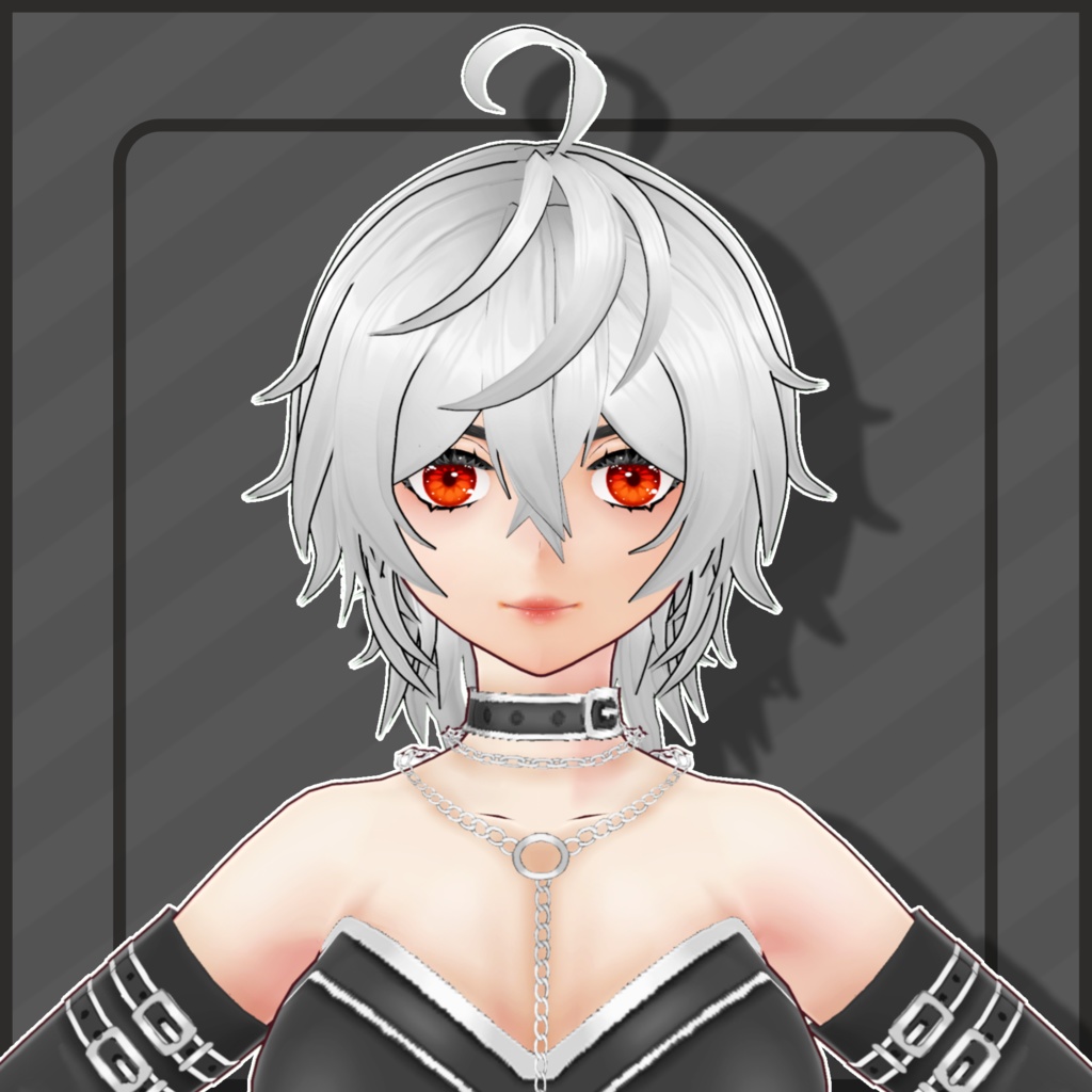 (Vroid) Female Short Hair Preset #8 (multiple colour) 【VRoid正式版】