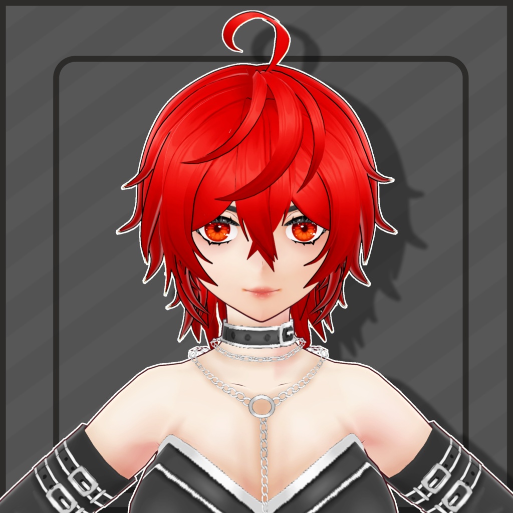 (Vroid) Female Short Hair Preset #8 (multiple colour) 【VRoid正式版】