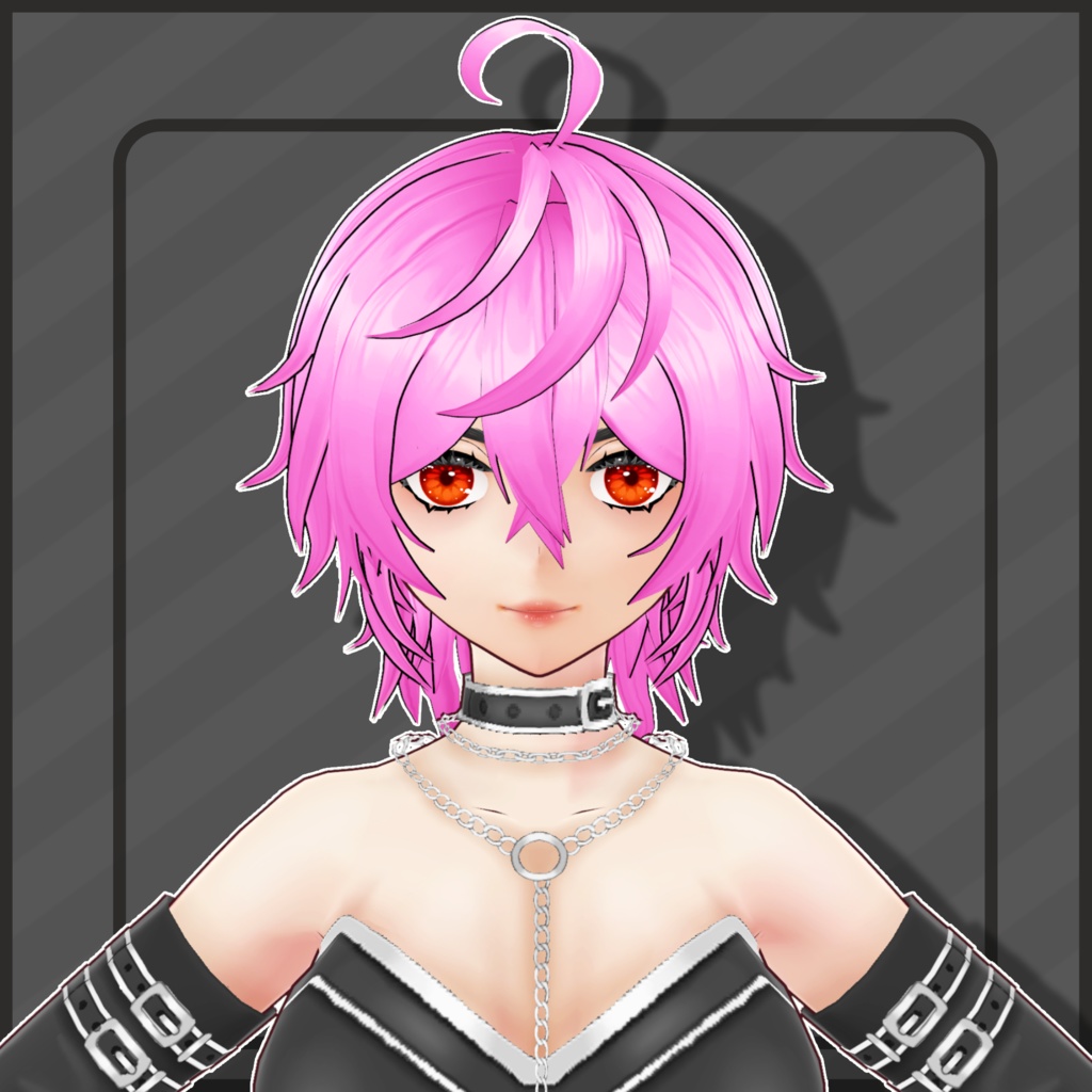 (Vroid) Female Short Hair Preset #8 (multiple colour) 【VRoid正式版】