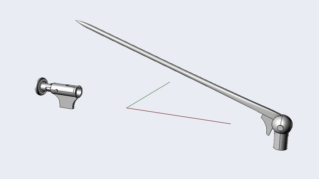 ブローチ金具データセット【ライノセラス・obj・STL】