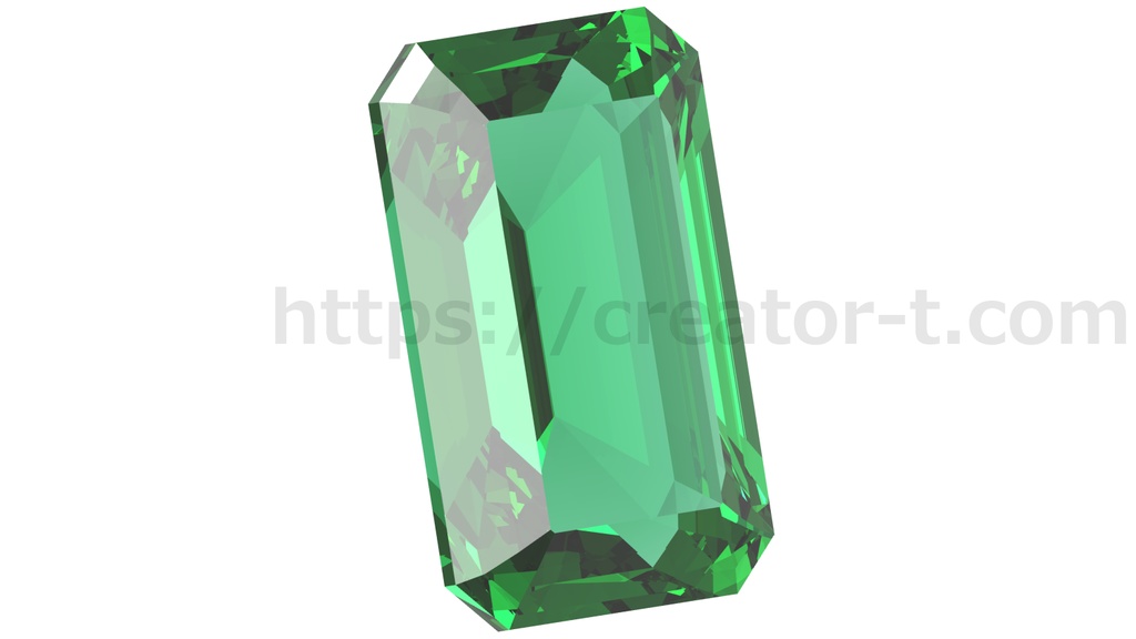 【95%OFF!!】エメラルドの正面 0°~各90°の画像素材集【時短】