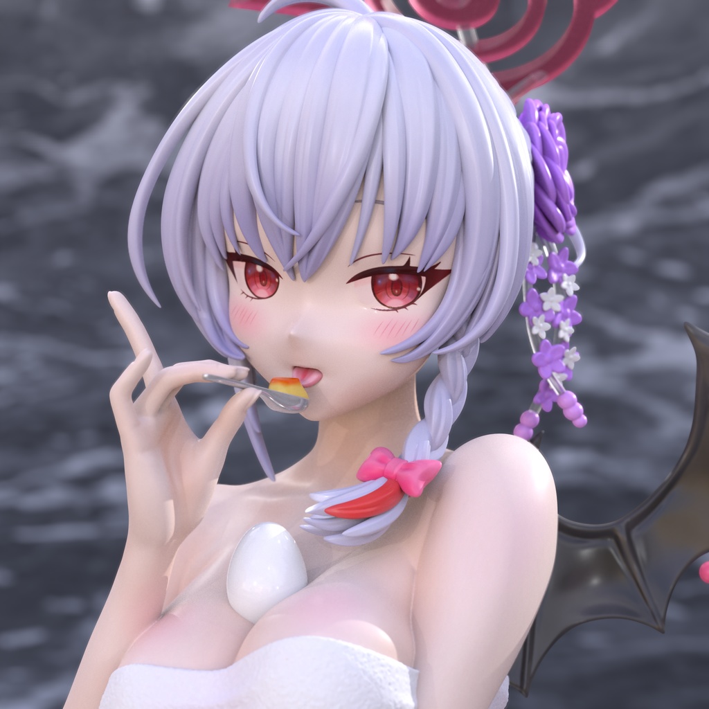 『終売』 ブルアカ 黒舘ハルナ 温泉Ver. ガレージキット フィギュア