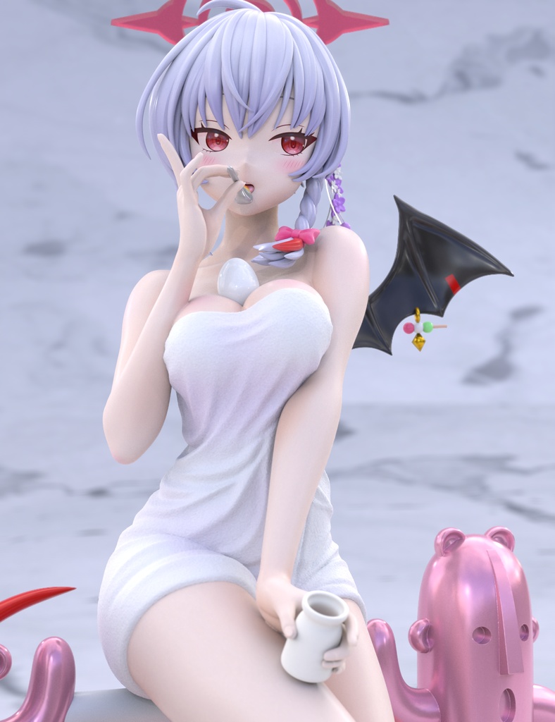 『終売』 ブルアカ 黒舘ハルナ 温泉Ver. ガレージキット フィギュア