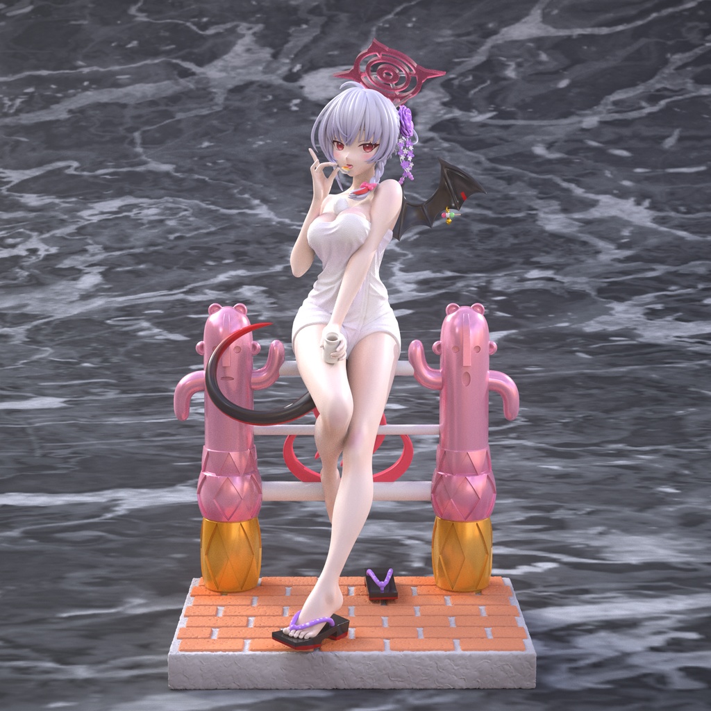 『終売』 ブルアカ 黒舘ハルナ 温泉Ver. ガレージキット フィギュア