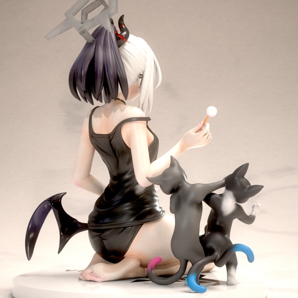 Blue Archive 鬼方カヨコ 耳かきver. ガレージキット フィギュア