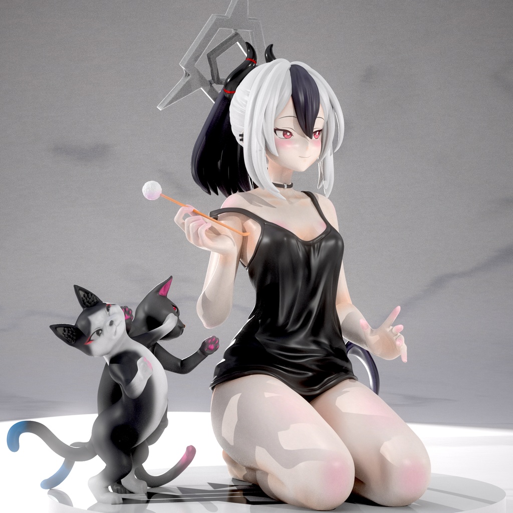 Blue Archive 鬼方カヨコ 耳かきver. ガレージキット フィギュア