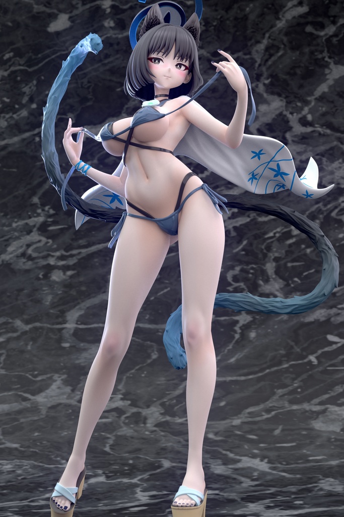 【夏季限定販売】ブルアカ 桐生キキョウ 水着ver. ガレージキット フィギュア