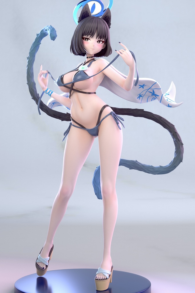 【夏季限定販売】ブルアカ 桐生キキョウ 水着ver. ガレージキット フィギュア