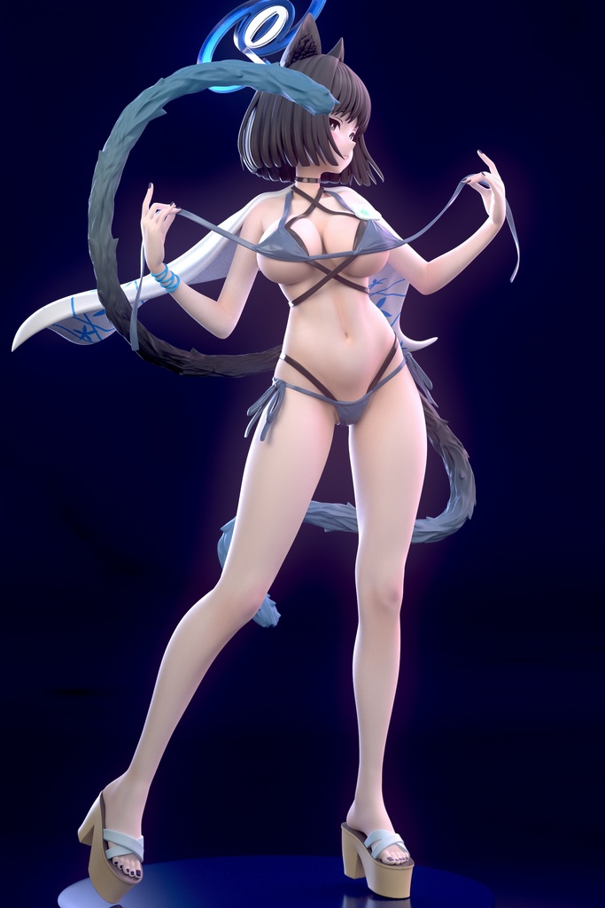 【夏季限定販売】ブルアカ 桐生キキョウ 水着ver. ガレージキット フィギュア