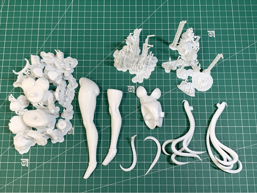 3Dプリンター出力品 サポート除去オプション