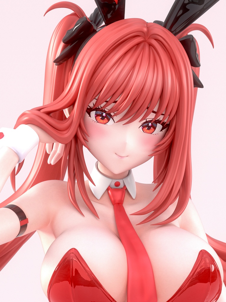 残り一体『勝利の女神:NIKKE』ラピ レッドフード バニーガールver.(ツインテール) ガレージキット フィギュア