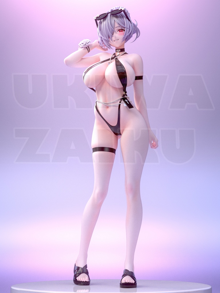 『勝利の女神:NIKKE』シンデレラ 黒水着ver. ガレージキット フィギュア