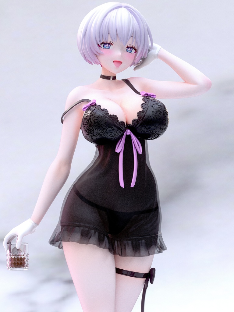 『勝利の女神:NIKKE』ほろ酔い リリーバイス ナイトガウンver. ガレージキット フィギュア