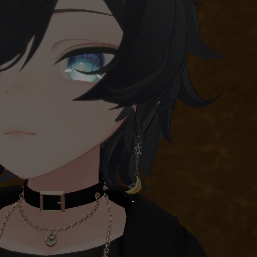 月ピアス【パーティクル付】