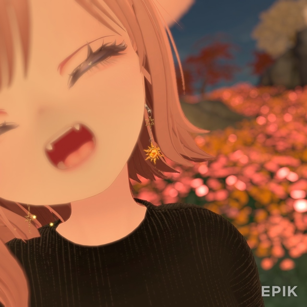 太陽ピアス【パーティクル付】