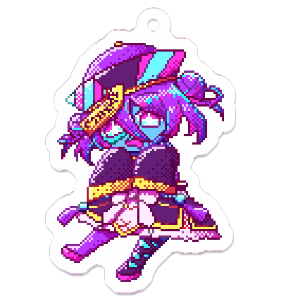 ピクセルアクリルキーホルダー(キョンシー)