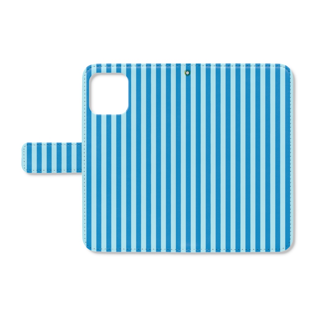 ストライプ柄手帳型スマホケース