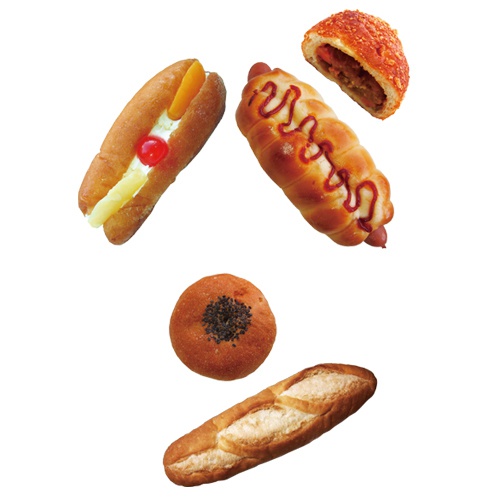 パンのパン文字Tシャツ