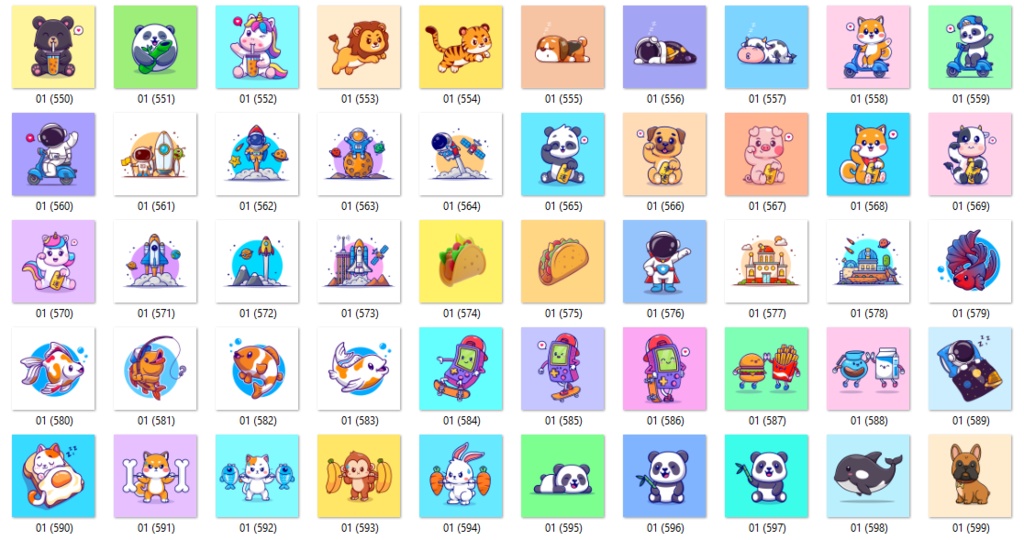 600枚の画像、2000ピクセル