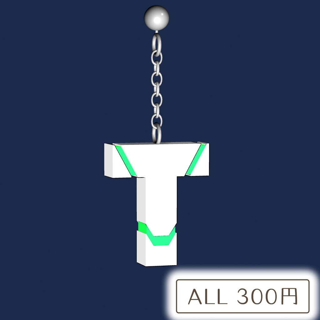 サイコなT字イヤリング