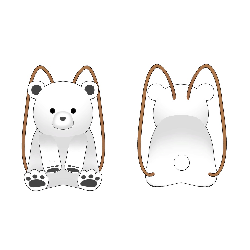 シロクマのリュック