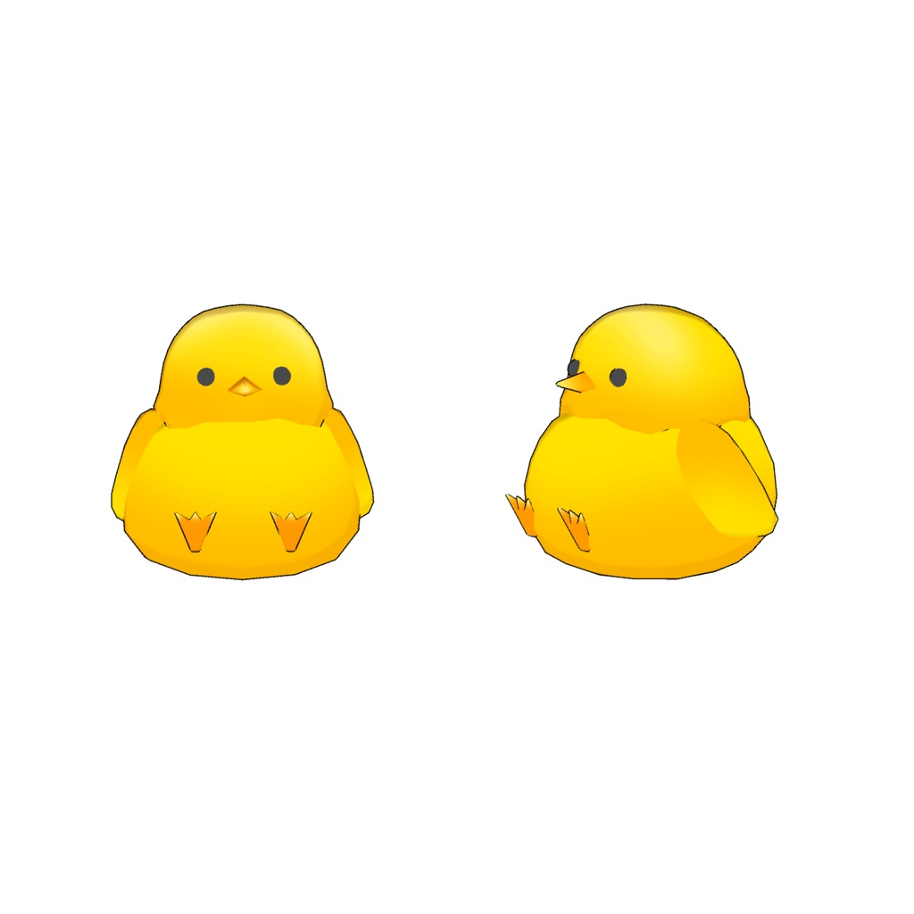 ひよこの3Dモデル