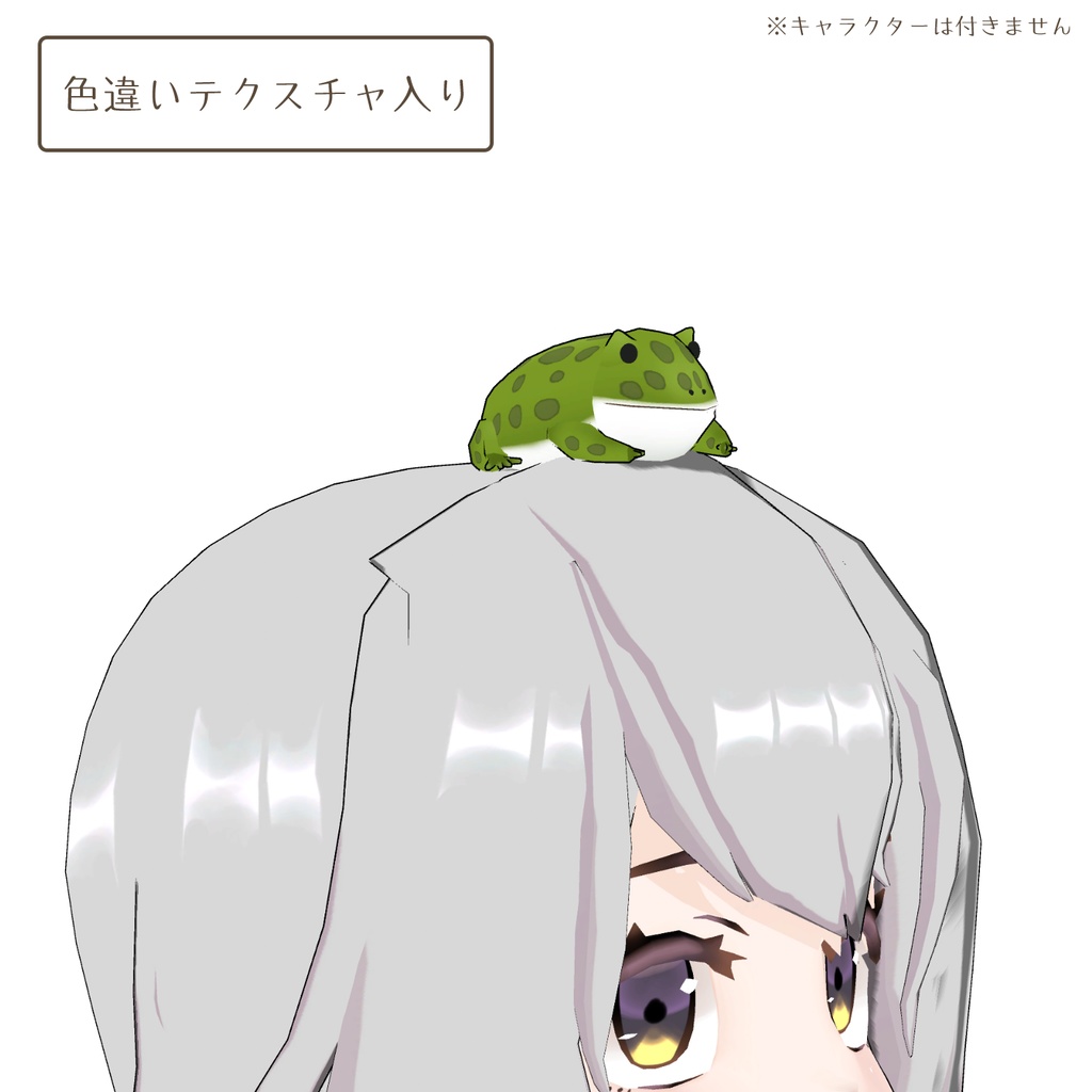 ベルツノガエルの3Dモデル