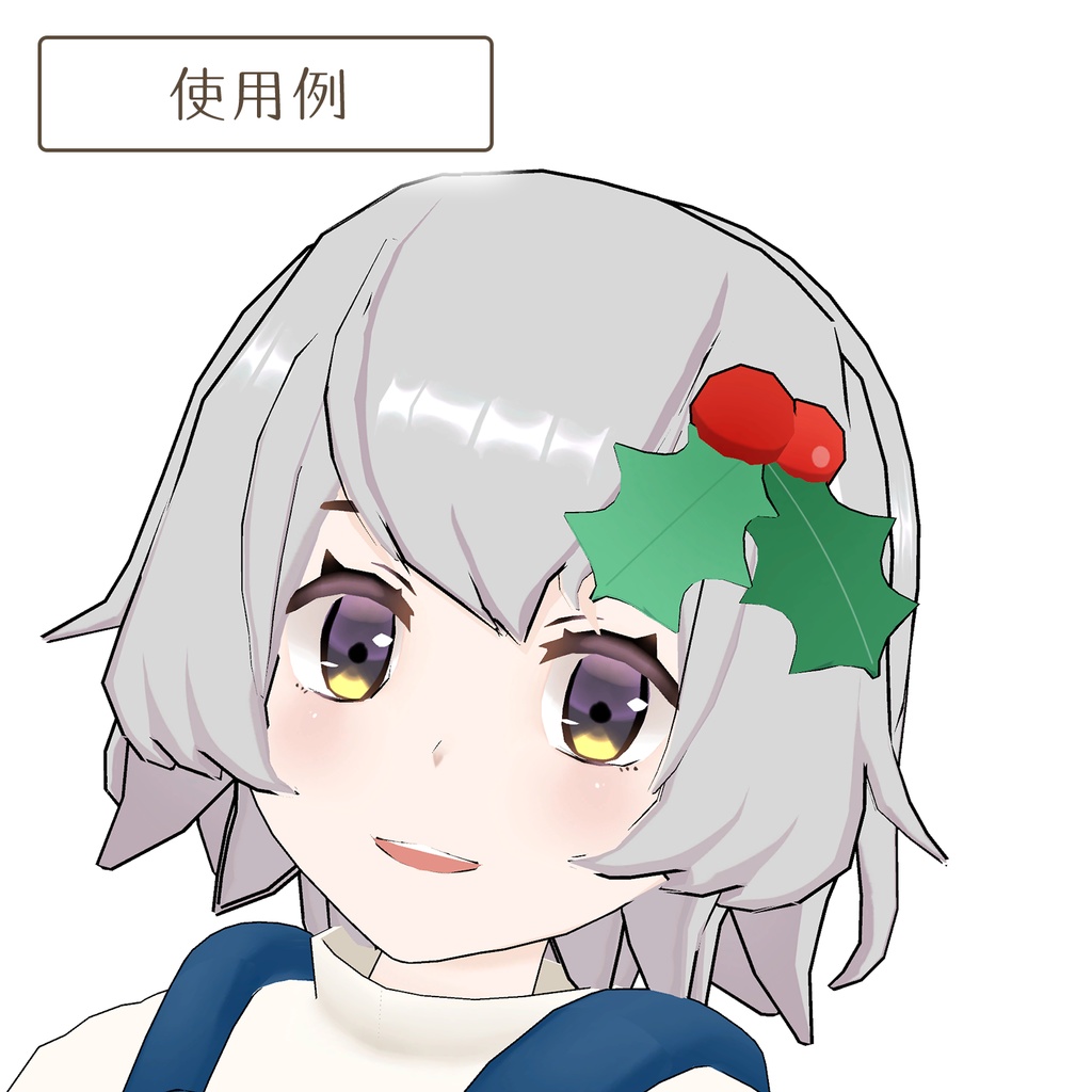 クリスマスの髪飾り
