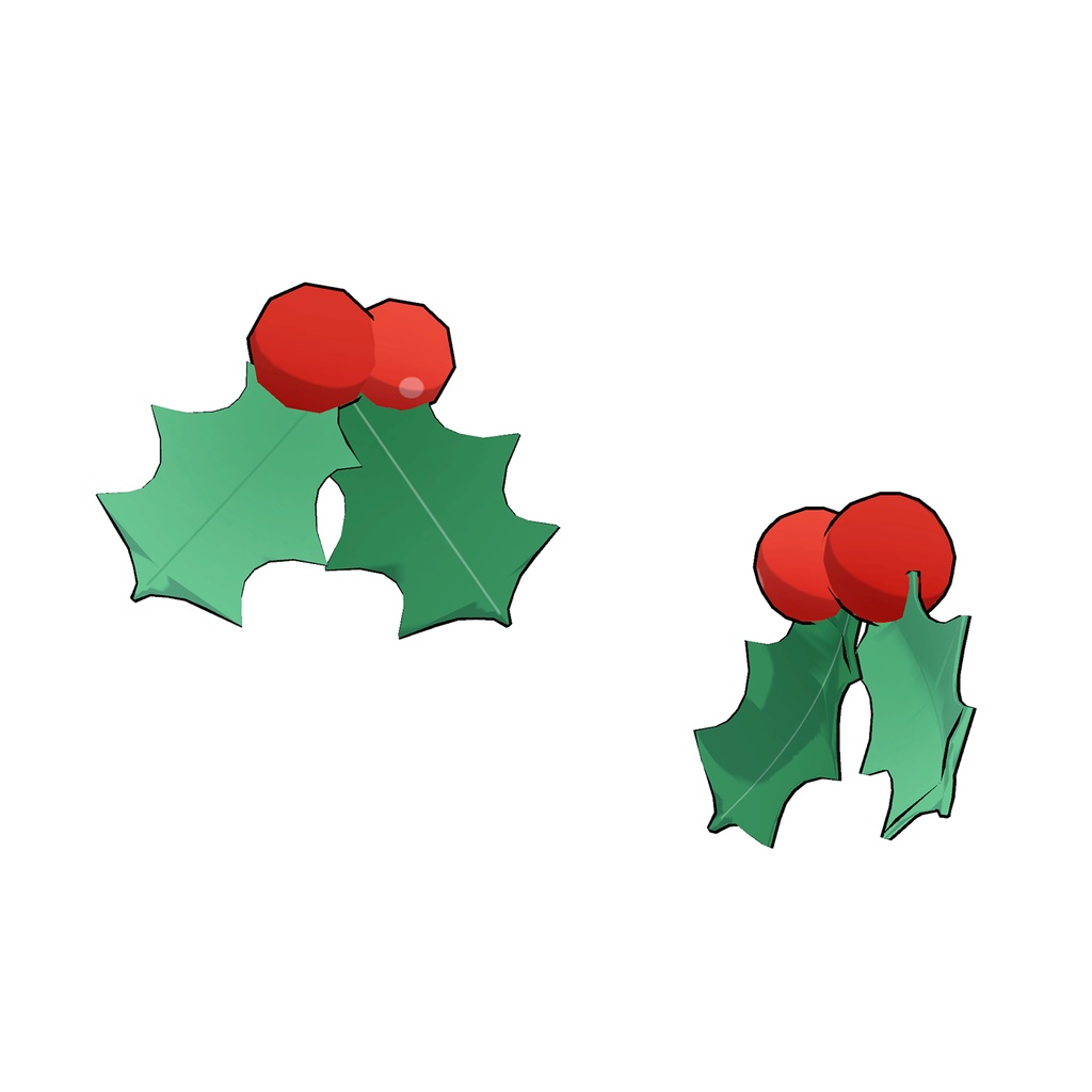 クリスマスの髪飾り