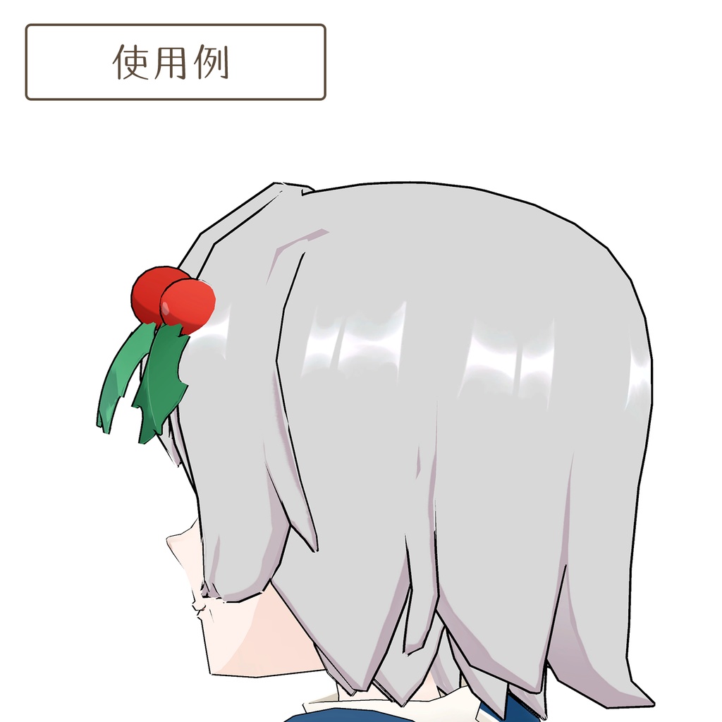 クリスマスの髪飾り