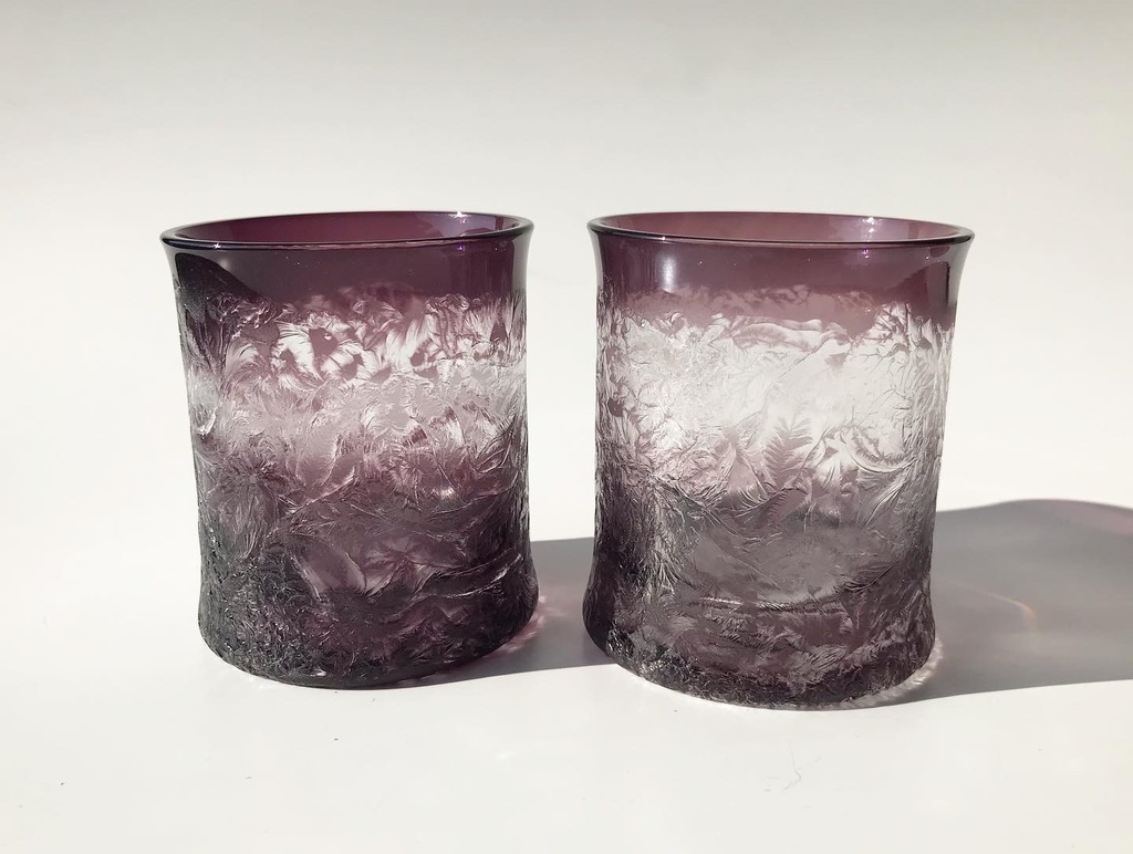 結霜グラス/紫