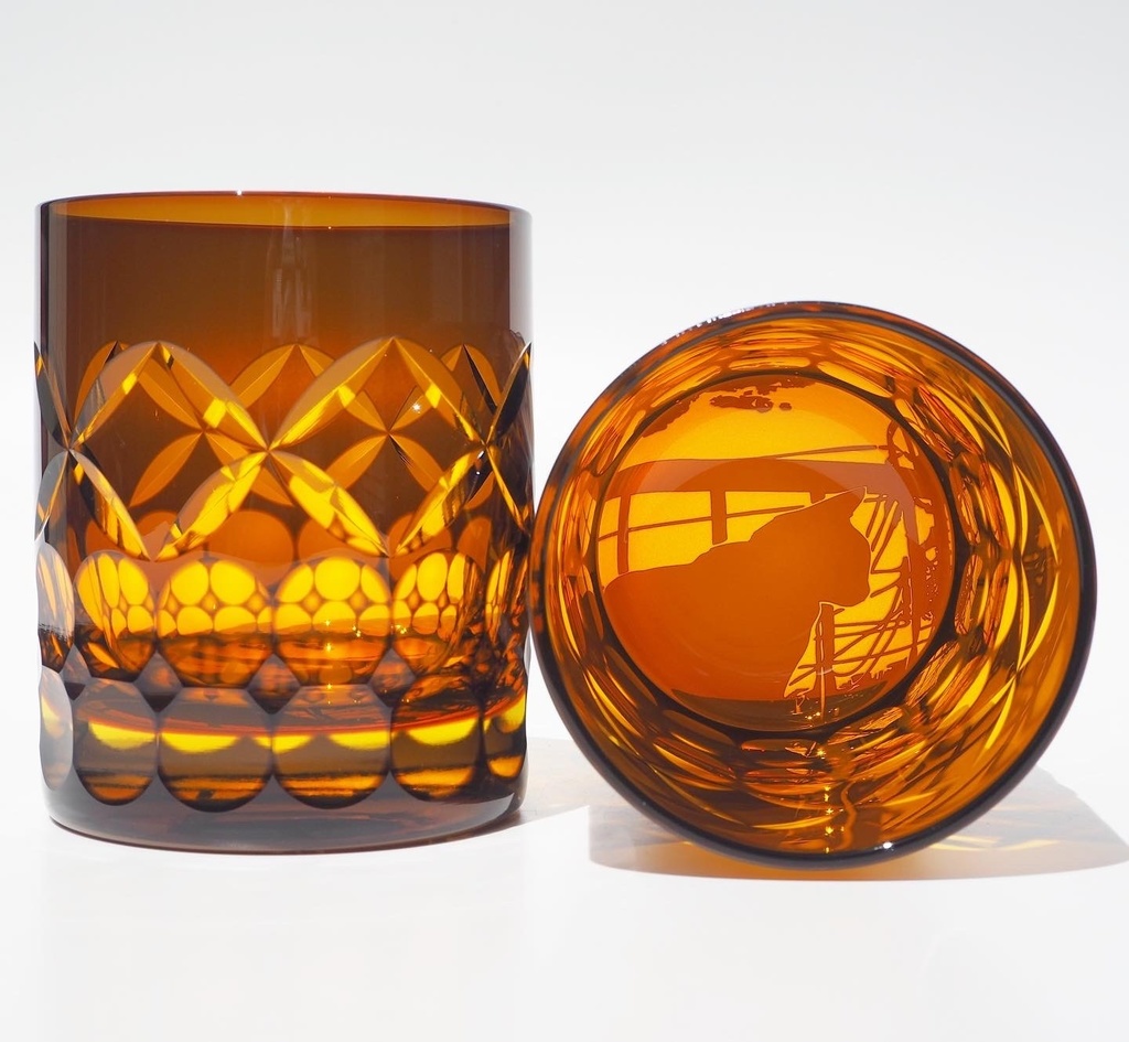 夕焼け猫+七宝煌円環紋/切子 特別限定色『蘇芳』@30日