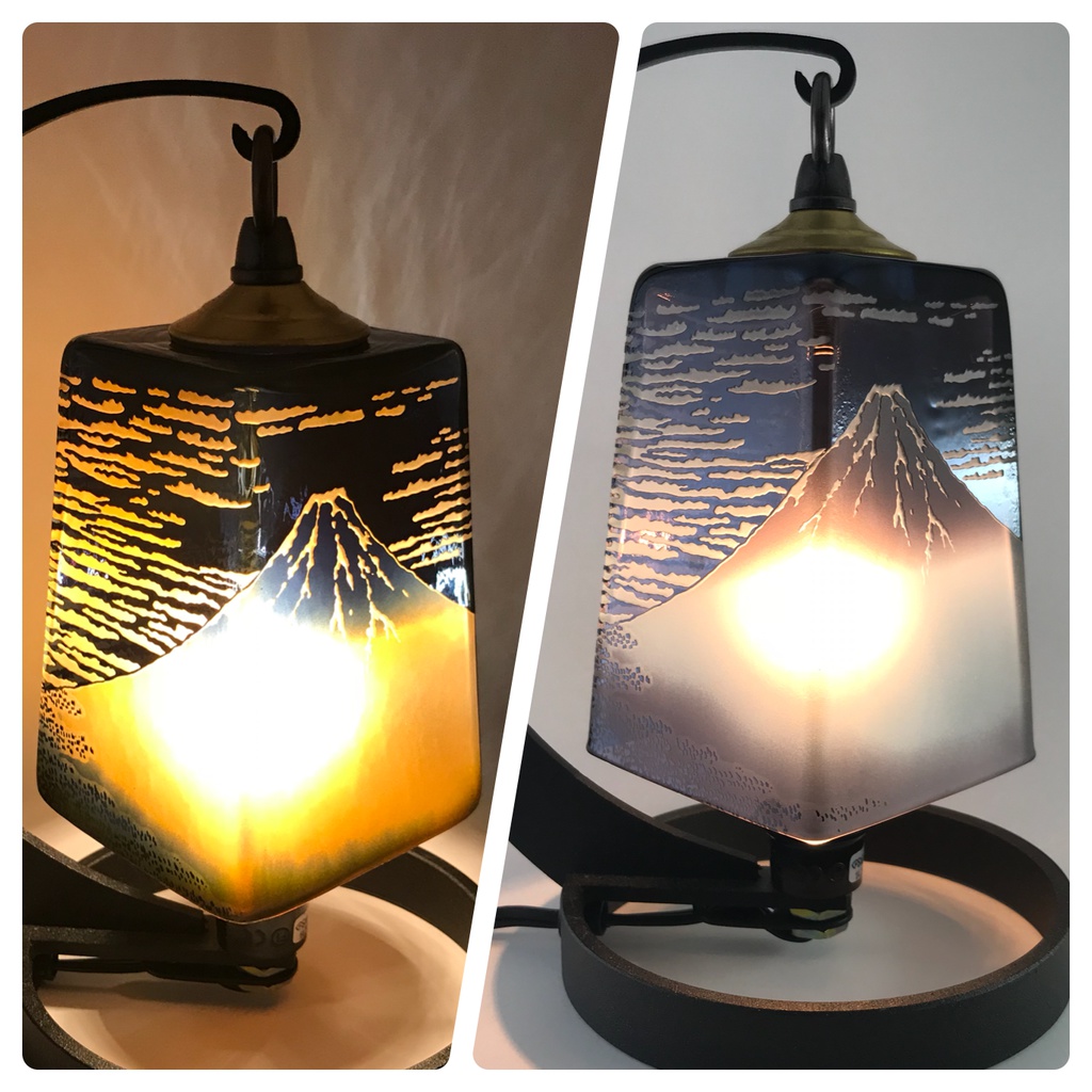 5000円お買い得セット 赤富士 夜明け 凱風快晴ランプセット Booth版のみ送料無料 可夜硝子 Booth