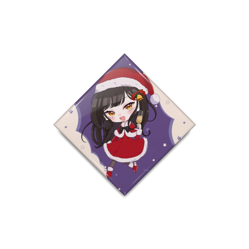 桜桃もな　新モデル　缶バッチ-クリスマス