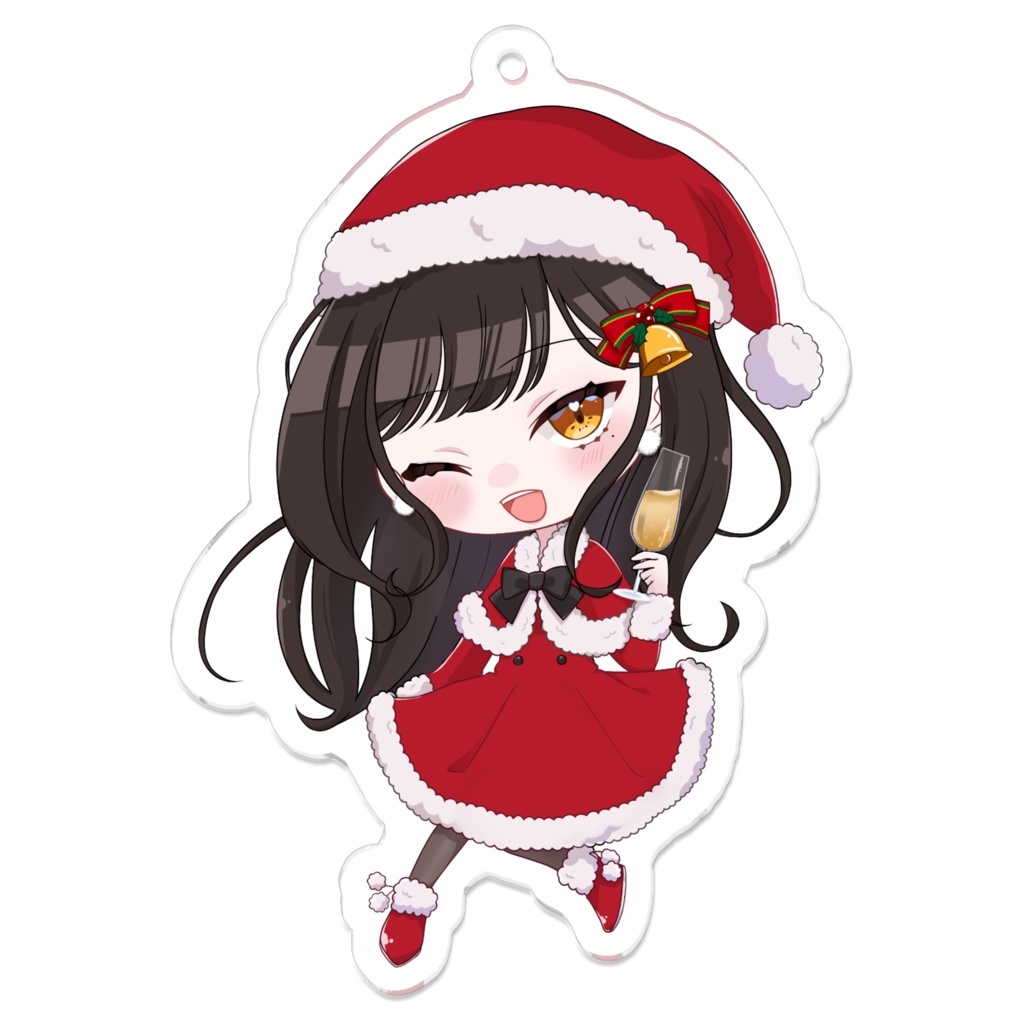 桜桃もな　新モデル　アクリルキーホルダー-クリスマス