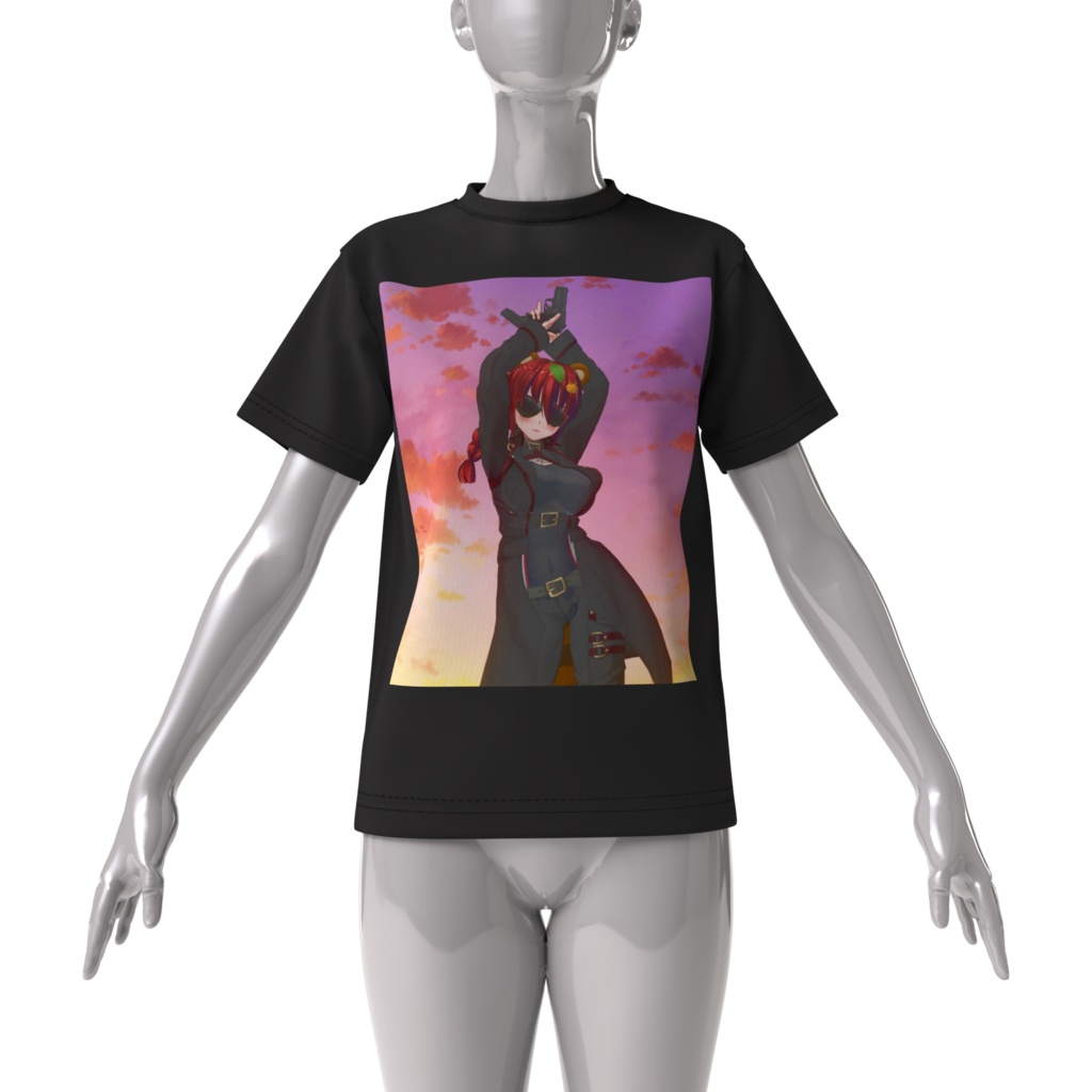 曇天ちゃんビッグシルエットTシャツ