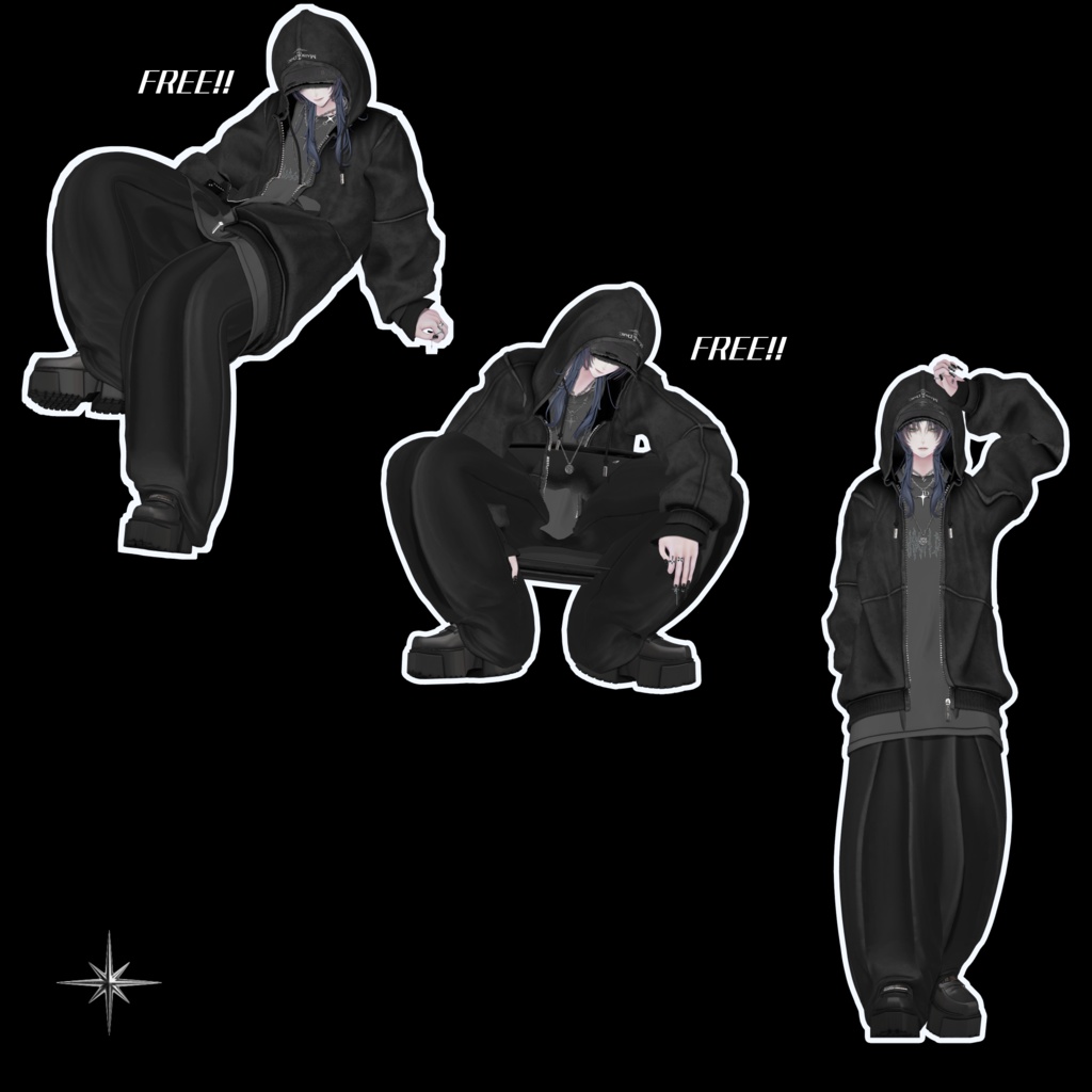 【無料あり】MENS POSE SET Vol.1