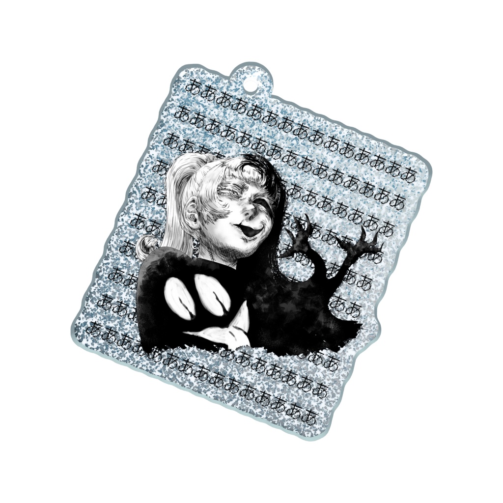 Poniko+Uboa - Glitter Acrylic Key Chain