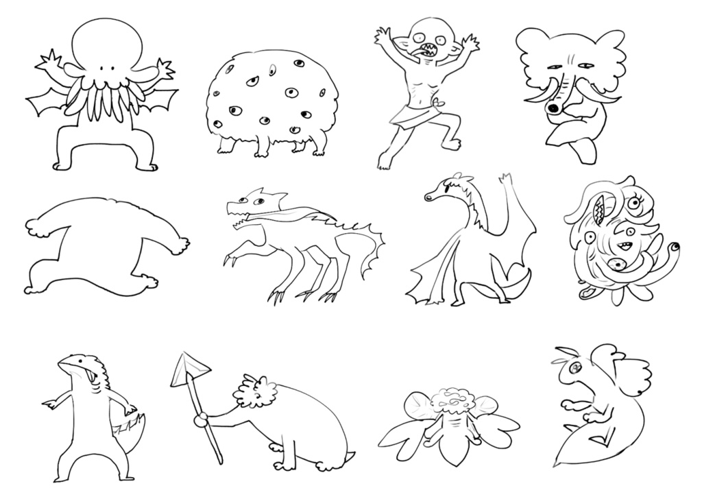 大雑把な神話生物