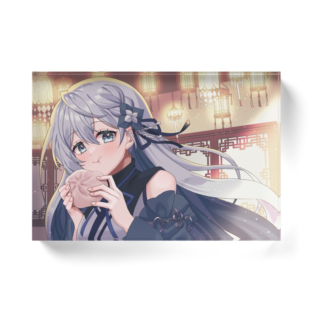 あきら店長もぐもぐアクリルブロック