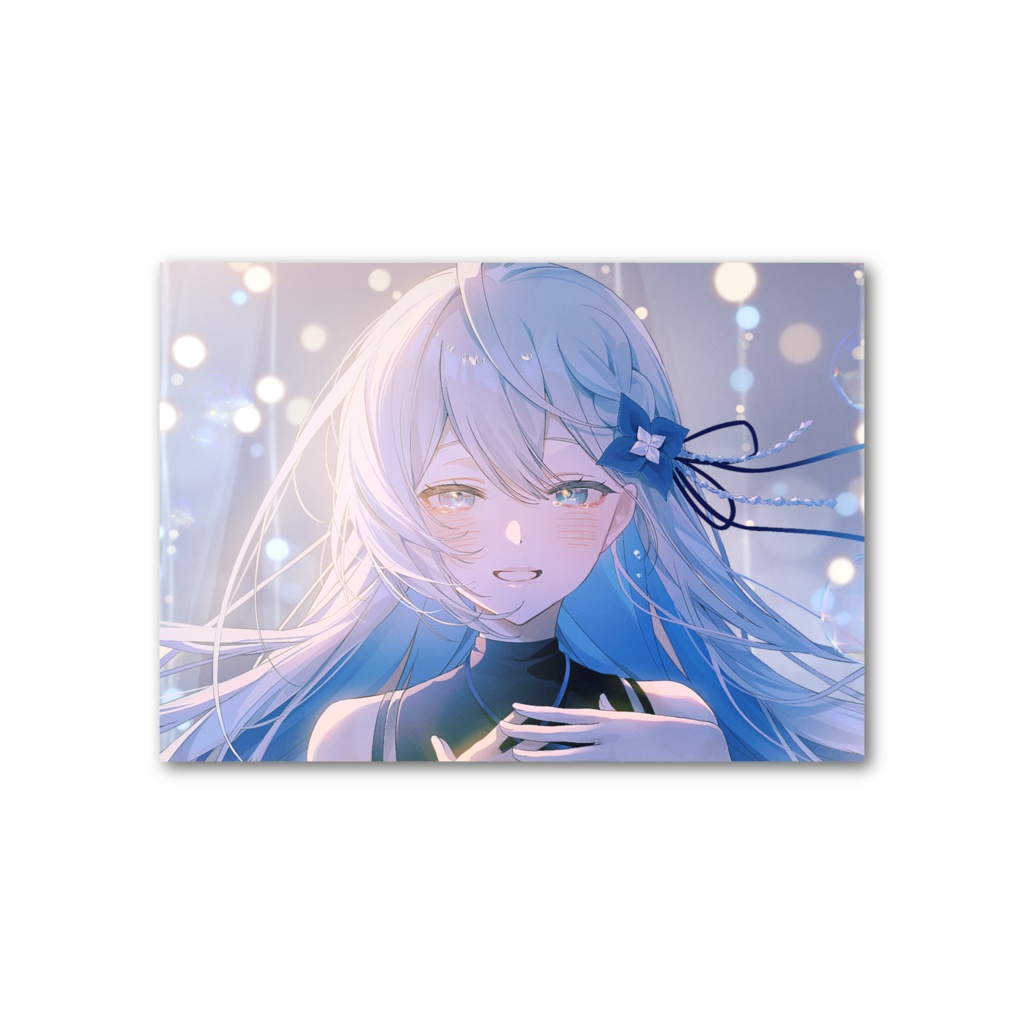 あきら店長1周年記念フォト風カード