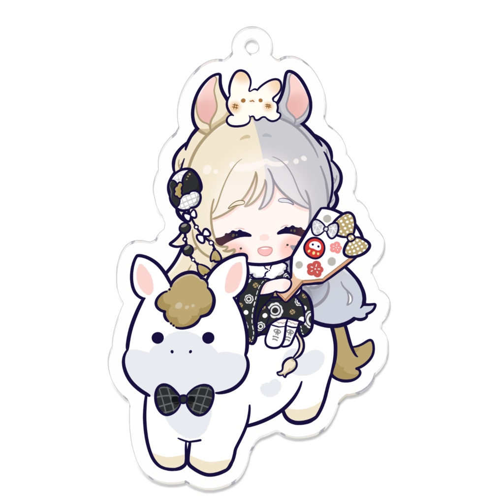 んちょ 午年アクリルキーホルダー