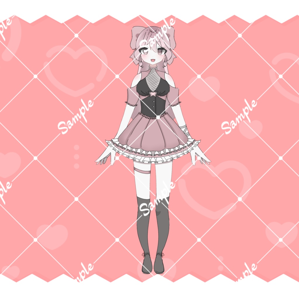 【1点限定】地雷系女の子【立ち絵イラスト】