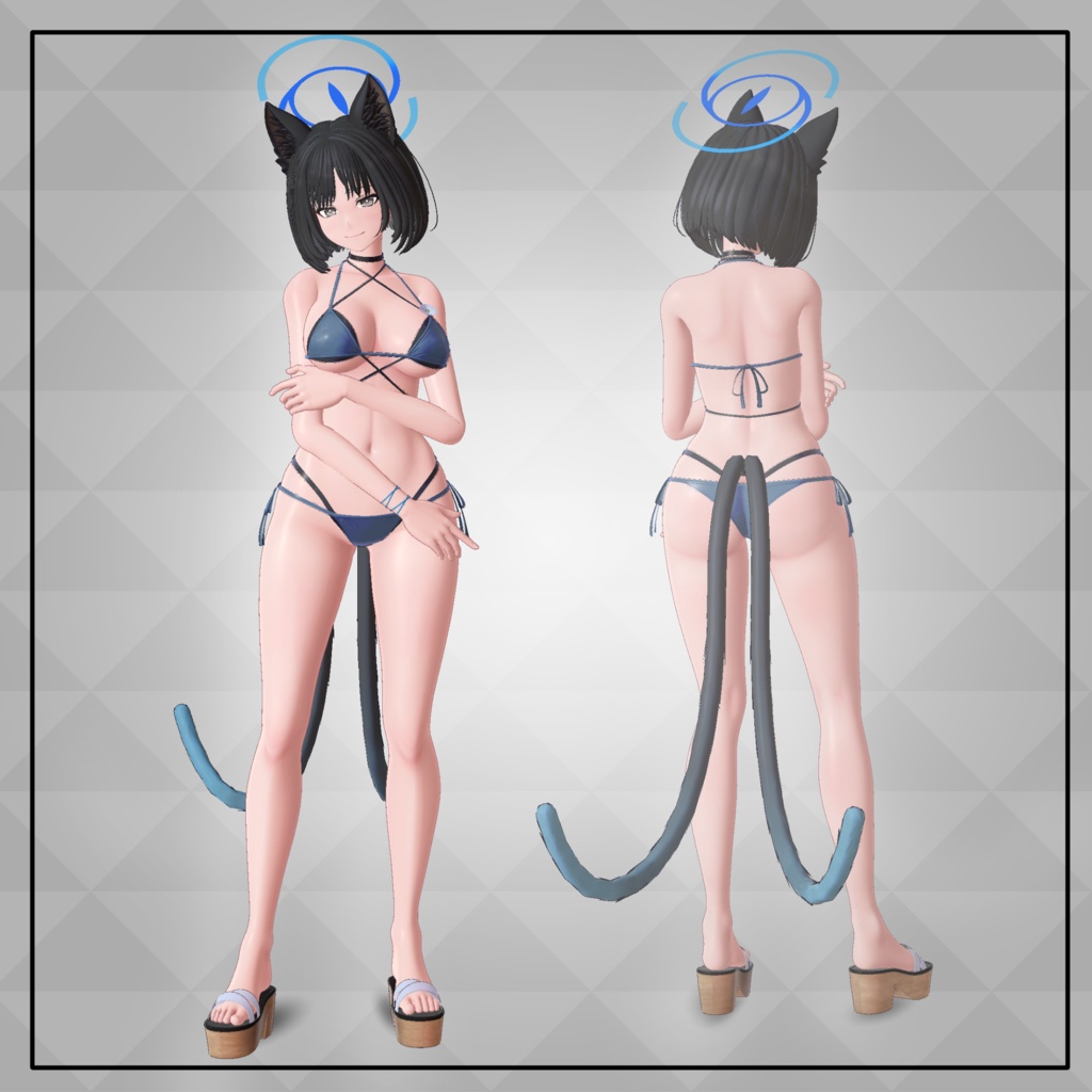 【割引中!】3Dモデル 『桐生キキョウ』 / ブルーアーカイブ