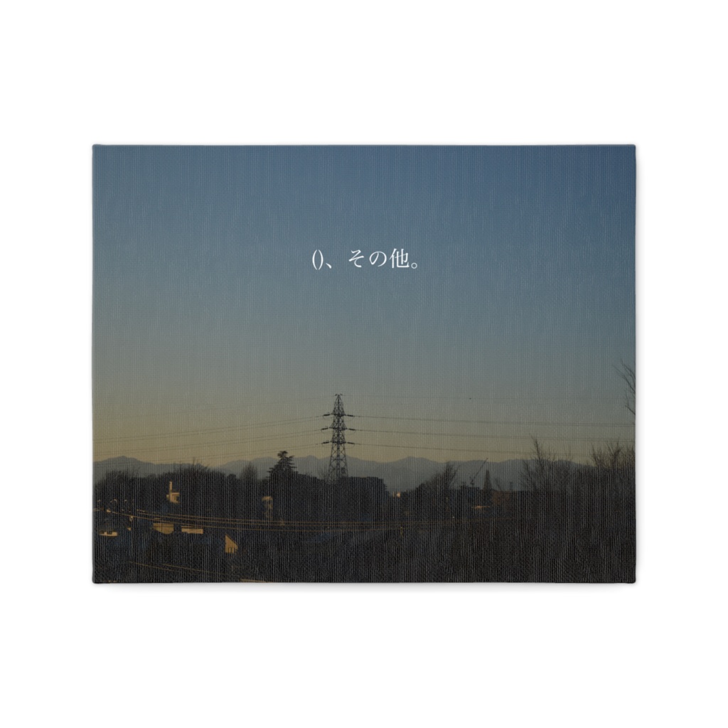 【キャンバス作品】()、その他。