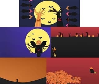 フリーハロウィン背景