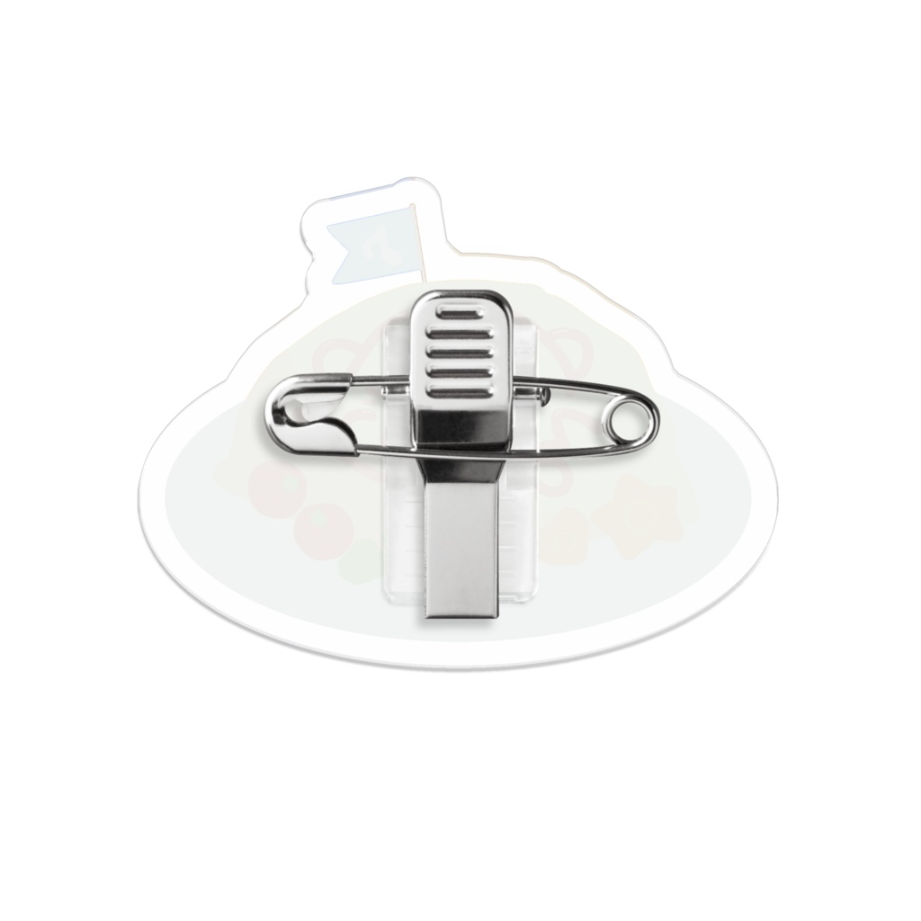 萌え萌えさいんおむらいすアクリルバッチ