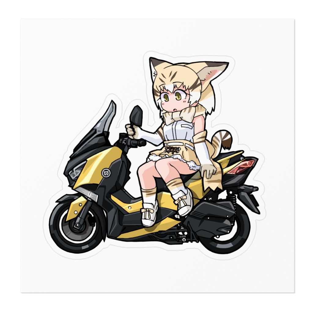 スナネコとXMAXステッカー