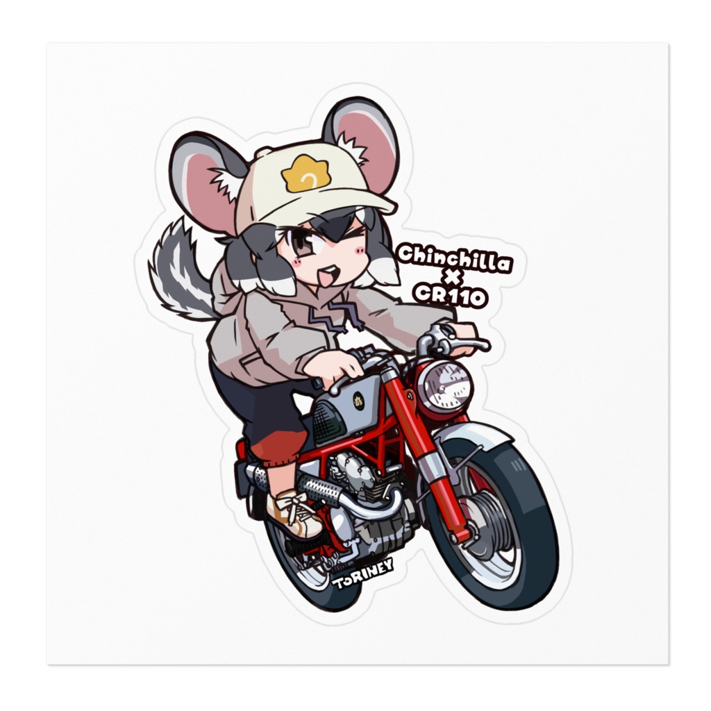 チンチラ×CR110 ステッカー